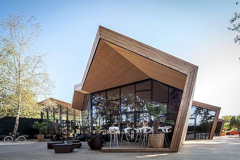 Dizajn restorana Beach Club Inspiriran Origamijem