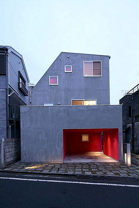 Krásná moderní rezidence se nachází v Setagaya v Tokiu