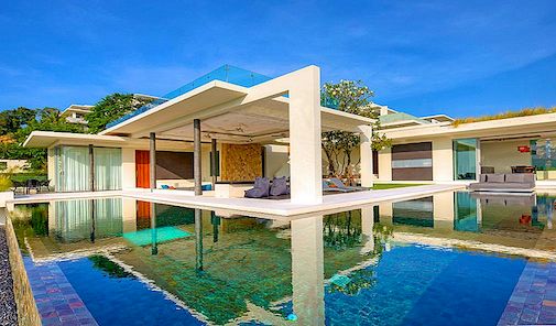 Úchvatný přírodní vzhled nabízí moderní vila v Koh Samui