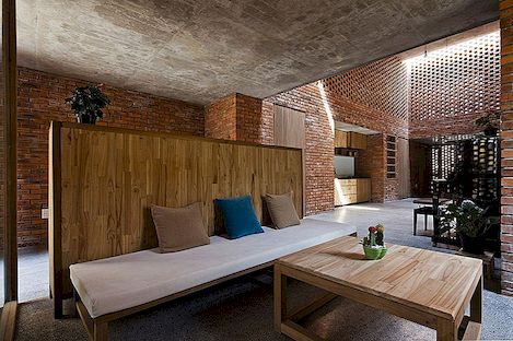 Brick Termitary House Shaped by the Extreme Climate of Da Nang, Vietnam