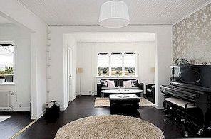 斯德哥尔摩附近的明亮住宅拥有现代室内