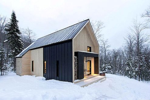 Kanadská chalupa vyzařuje "moderní skandinávskou stodola"