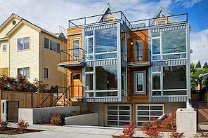 迷人的当代双子建筑：西雅图的Alki Townhomes