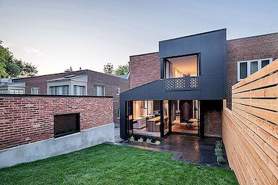 Samtida "Black Box" Home Extension i Montreal