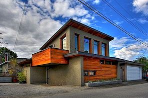 Suvremena energetski učinkovita Lanewayova kuća u Vancouveru