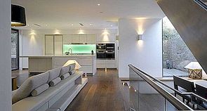 Moderne hjem med åpen planløsning i Storbritannia