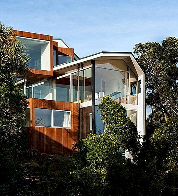 Moderní dům s výhledem na Botanické zahrady Wellingtonu