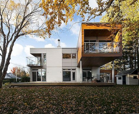 Hedendaagse interpretatie van Quebec Summer Cottage: L-House door CCM2 Architects