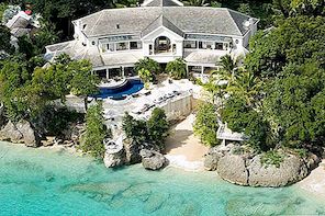 Cove jarní dům v Barbadosu Postaven na Coral Stone Cliff