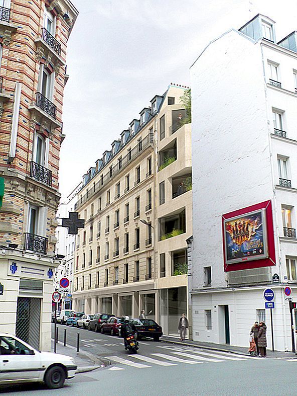 Kreativní moderní rozšíření na budovu 19. století v Paříži architekty h2o