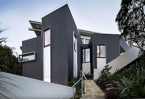 Distinctive Seatoun Heights House med fantastisk utsikt över hamnen i Nya Zeeland