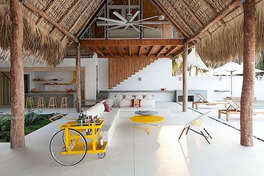 Dream Beach House in San Salvador onthult rustieke details