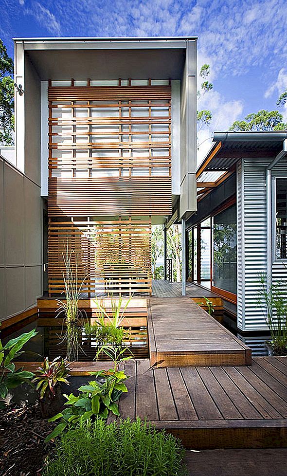 Milieubewust Australisch huis gebouwd met teruggewonnen hout