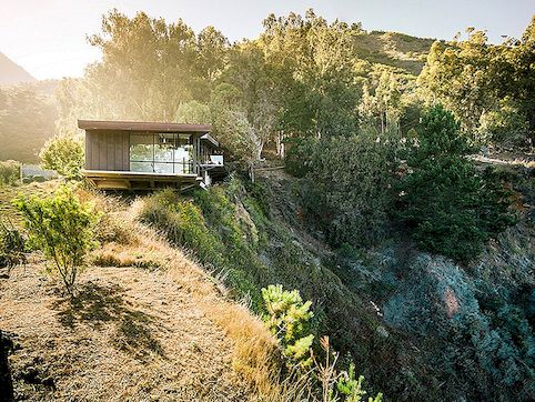 Prachtig gevormd door een dramatisch landschap: Fall House in Big Sur, Californië