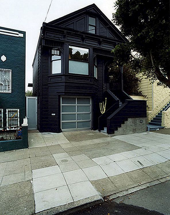 Oko chytání viktoriánský duplex v San Franciscu