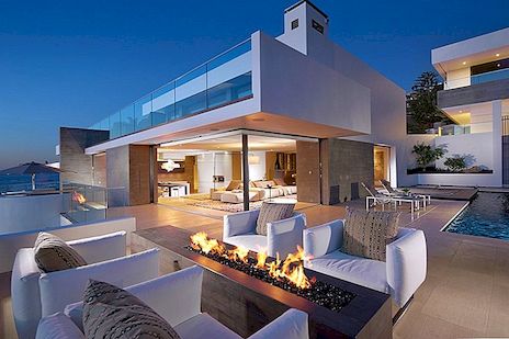 家庭海滨别墅在加利福尼亚州的一个引人注目的剪影：Rockledge住宅