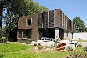 Familjevänligt Volumetric House i Kortrijk av Devolder Architects