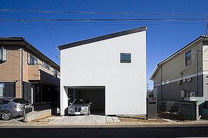 Functioneel verdeeld huis in Tokio door Upsetters Architects