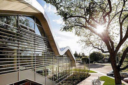 Futuristic Library Design Att uppmuntra social interaktion i Edmonton, Kanada