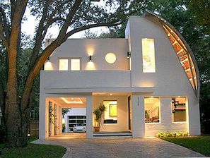 几何和建筑结合在一个美丽的房子在佛罗里达州
