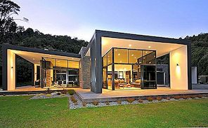 玻璃墙和巧妙减少能源的想法：新西兰的Dulieu住宅