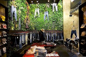 Green Retail Design för Replay Store i Florens