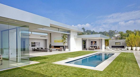 Nebeský dům Beverly Hills s živým přírodním designem