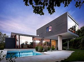 Impecable Modern Home Design: Konst och Surf Residence i Montauk