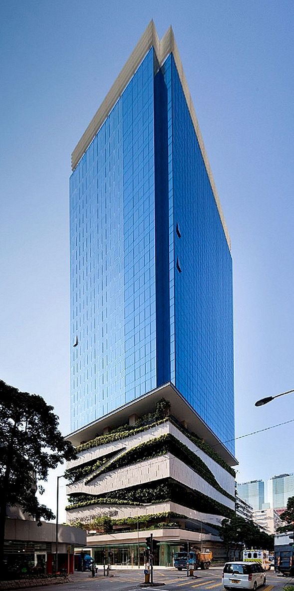 在香港实施可持续发展的28层高塔：东九龙18号