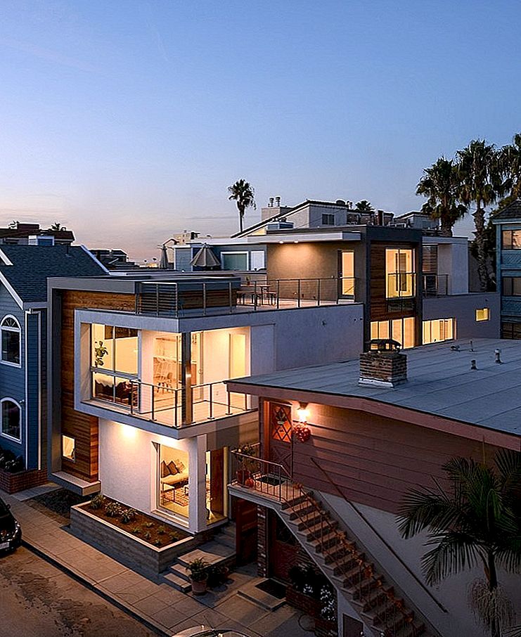 Působivý moderní design vystavený Peninsula House v Kalifornii