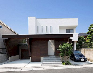 Εντυπωσιακή Σύγχρονη Κατοικία Κομψά Μεγιστοποιώντας τον Χώρο στην Φουκουόκα της Ιαπωνίας