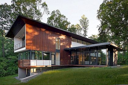 Japonski Design navdihuje sodobno Clark Court Residence v Severni Karolini