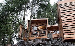 Lake House doplněk s okouzlující design detaily v Idaho