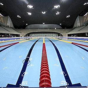 Centrum Aquatis v Londýně bylo dokončeno pro olympijské hry v roce 2012