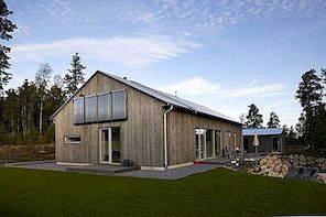 Energiezuinig huis met een modern ruimtebesparend interieurontwerp