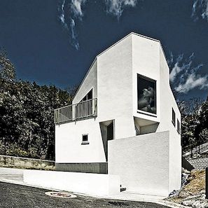 Μινιμαλιστική ιαπωνική κατοικία Εμφάνιση πολυγωνικού σχήματος: Nomura 24