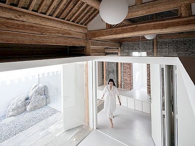 Minimalistická vila v Pekingu byla představena jako prostorová příběh