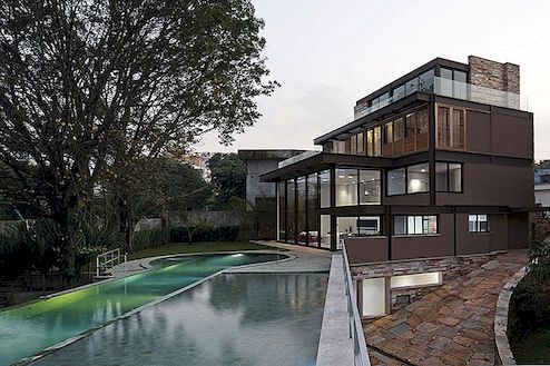 Modern Dream Home Byggd för sociala sammankomster: AM Residence i Sao Paulo, Brasilien