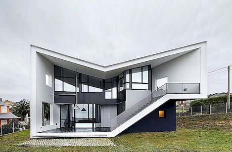 Modern vakantiehuis met uitzicht op het Galicische platteland