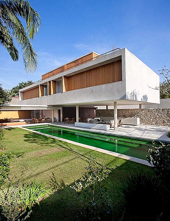Trang chủ hiện đại ở Brazil Hiển thị chi tiết kiến ​​trúc độc đáo: Nhà 6