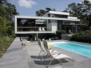 Modern huis in Nederland is het klassieke droomhuis