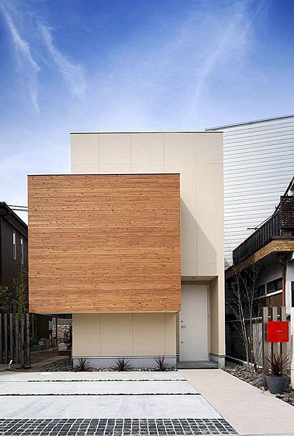 Modern japansk hem anpassad för dynamiska levande upplevelser