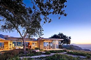 Moderne residentie in Californië geopend naar een dramatisch landschap