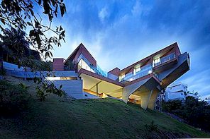 Moderna vila koja prikazuje originalnu geometriju u Brazilu