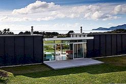 Modularna počitniška hiša na plaži Pekapeka Nova Zelandija