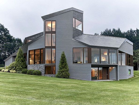 Mountain Home in Massachusetts Geïnspireerd door Fibonacci Spiral