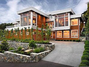融入现代住宅设计的天然材料：Hillcrest House