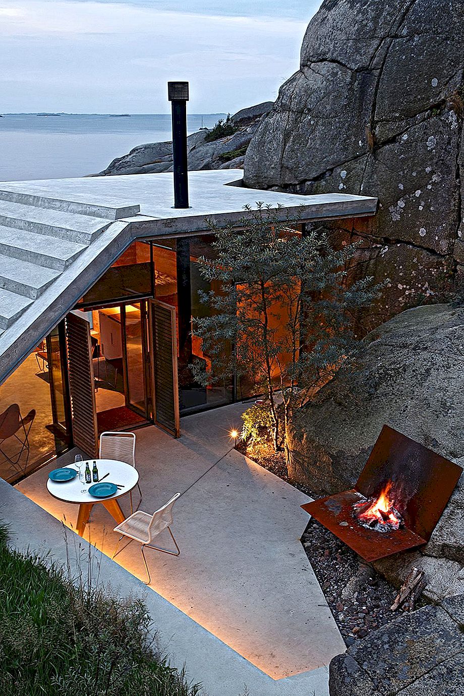 Naturno-zaklonjena ljetna kabina dijaloga s Cliffs