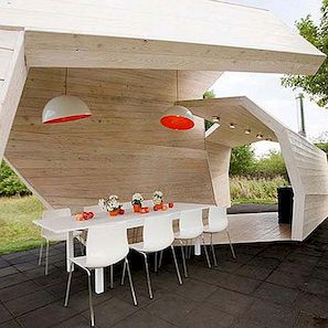 Nautisk-inspirert BBQ Gazebo for TV-show av Za Bor Architects