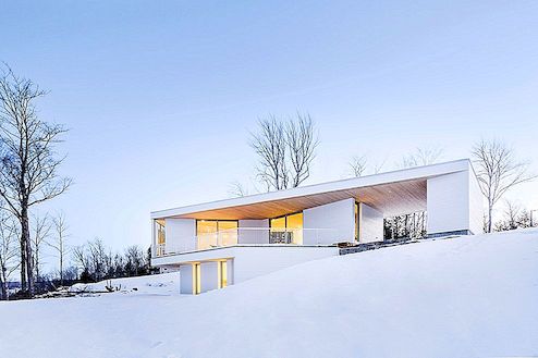 加拿大的“Nook Residence”融合了冬季景观